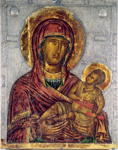 Virgen y Niño de Byzantine